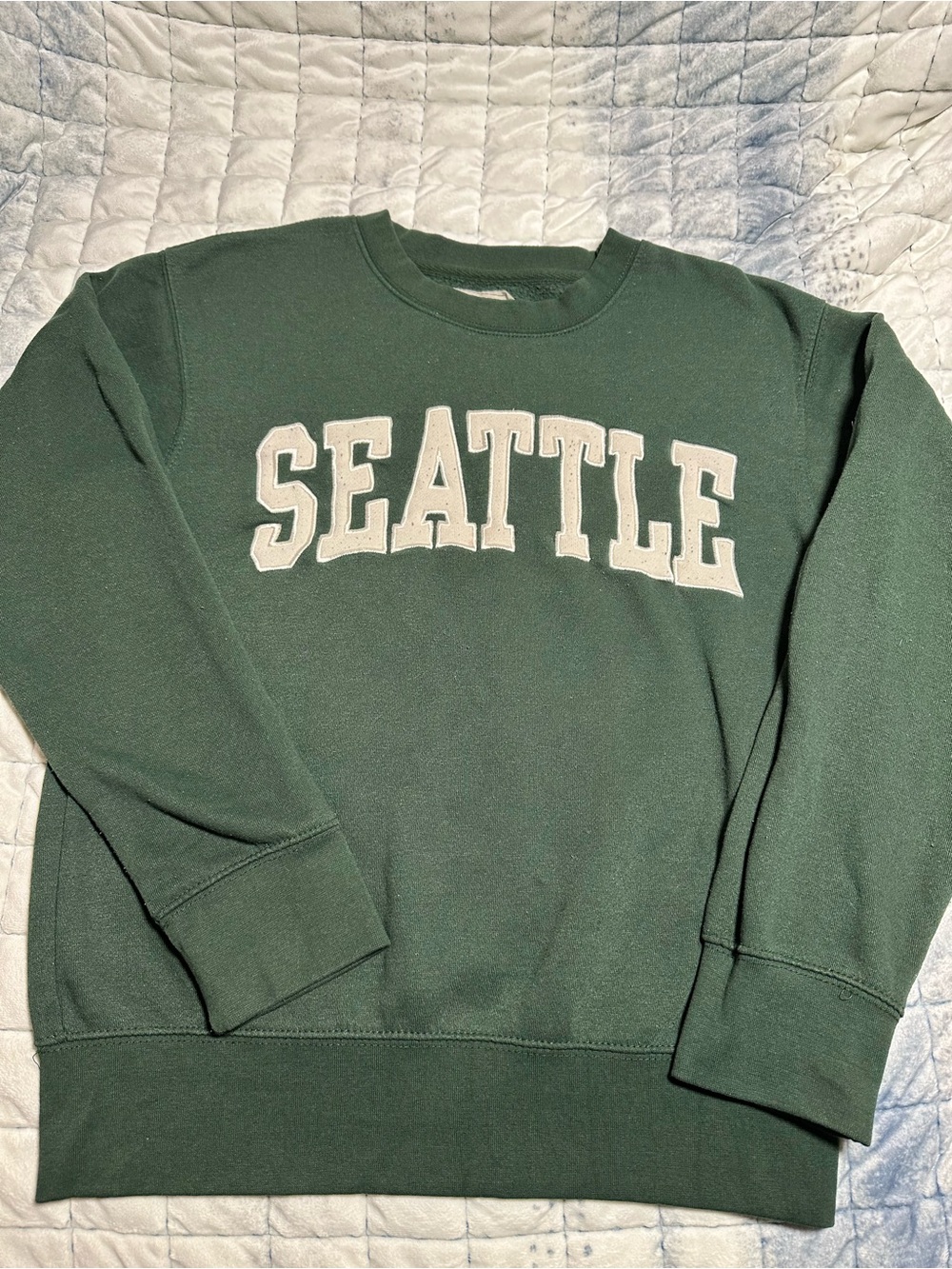 Seattle Crewneck Sweatshirt in Forest Green